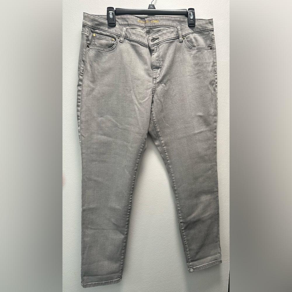 Michael Kors Grey Izzy skinny Jeans size 16